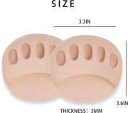Ball of Foot Cushions (5 Pairs) - Metatarsal Pads for Women & Men, Soft Forefoot Pads for Ball of Feet, Reusable, Breathable, Prevent Pain & Discomfort