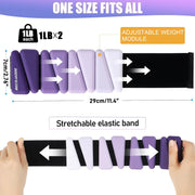 Wrist Weights for Women At Home Ankle Weights Set of 2 (1 lb /2 Lbs Each) Adjustable Weighted Wristbands Arm Leg Weights for Women Men Suitable for Walking Swimming Running Pilates Yoga Gym