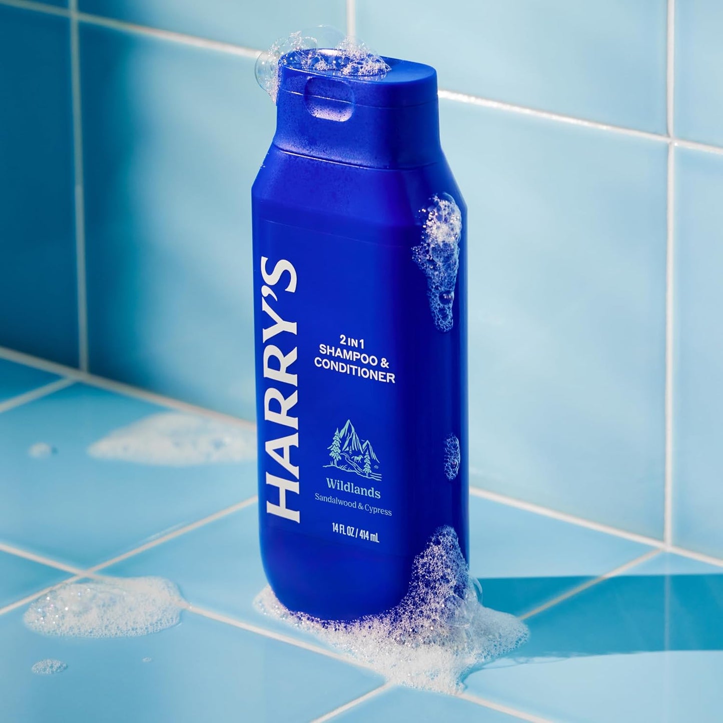 Harry's Men's 2 in 1 Shampoo and Conditioner for All Hair Types - New Wildlands Scent - (3 Pack) 14 fl oz - No Parabens or Sulfates