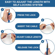 Speed Weighted Jump Rope with Secure Lock Mechanism, 360° Smooth Swivel, Non-Slip Matte Textured Handles, Features 2 Performance Cords for Effective Fitness Workouts