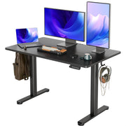 INNOVAR Electric Standing Desk, Adjustable Height Stand up Desks, 48 x 24 Inches Sit Stand up Desk for Home Office Computing, 3-Preset Memory Height Ergonomic Rising Desks, Black