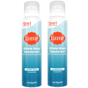 Lume Invisible Spray Deodorant For Women - Whole Body Deodorant Spray - 72 Hr Odor Control - Ozone Friendly, Natural Propellant - Aluminum & Baking Soda Free, Skin Loving - 2 pack (Lavender Sage)