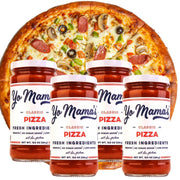 Yo Mama's Foods Keto Classic Pizza Sauce – Pack of (2) - Vegan, No Sugar Added, Low Carb, Low Sodium, Gluten Free, Paleo, and Made with Fresh Non-GMO Tomatoes!