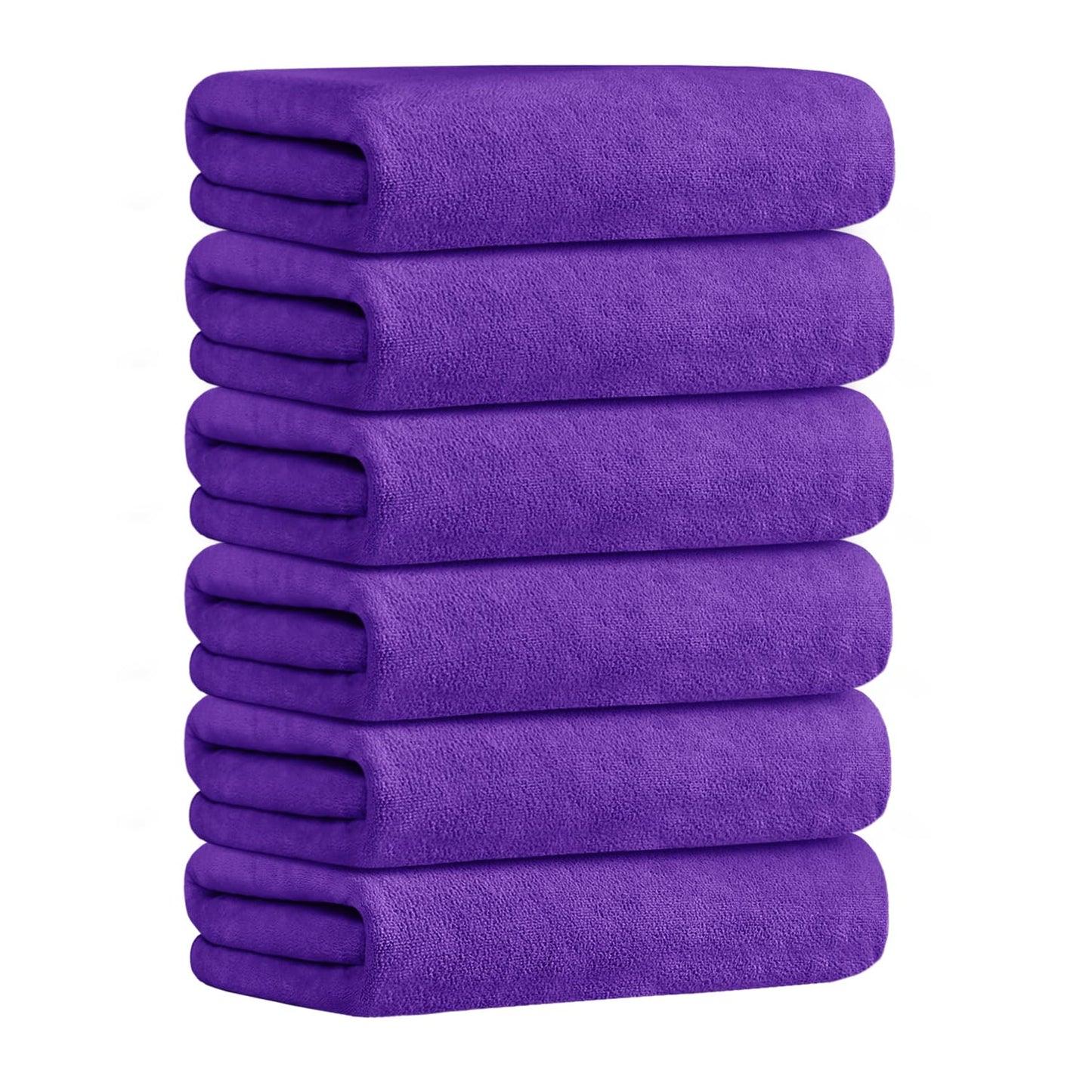 JML Microfiber Bath Towels, Oversized, Ultra Soft, Super Absorbent and Fast Drying, No Fading Large Bathroom Towel Set for Sport, Travel, Fitness, SPA and Yoga (Coral Fleece - Blue, 30 in x 60 in)