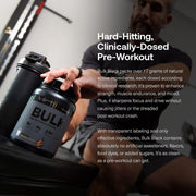 Transparent Labs Bulk Black Pre Workout - Clinically Dosed, Sugar Free Preworkout for Men and Women with Beta Alanine Powder, Citrulline Malate, & Caffeine - 30 Servings, Cherry Kiwi