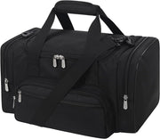 Small Duffel Bag 17 inch Carry On Weekender Bag for Travel Gym Sport (17x10x9 in) - Black