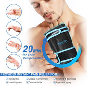 REVIX Wrist Ice Pack Wrap for Carpal Tunnel, Reusable Gel Ice Pack for Hand Relaxation, Cold Compress, Enhancing Comfort and Soothing Fatigue, 1Pack