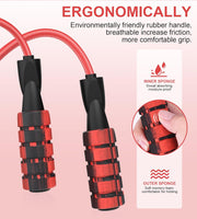 Jump Rope for Women Men, Fitness Jumprope for Women Workout, Adjustable Adult Exercise Skipping Rope