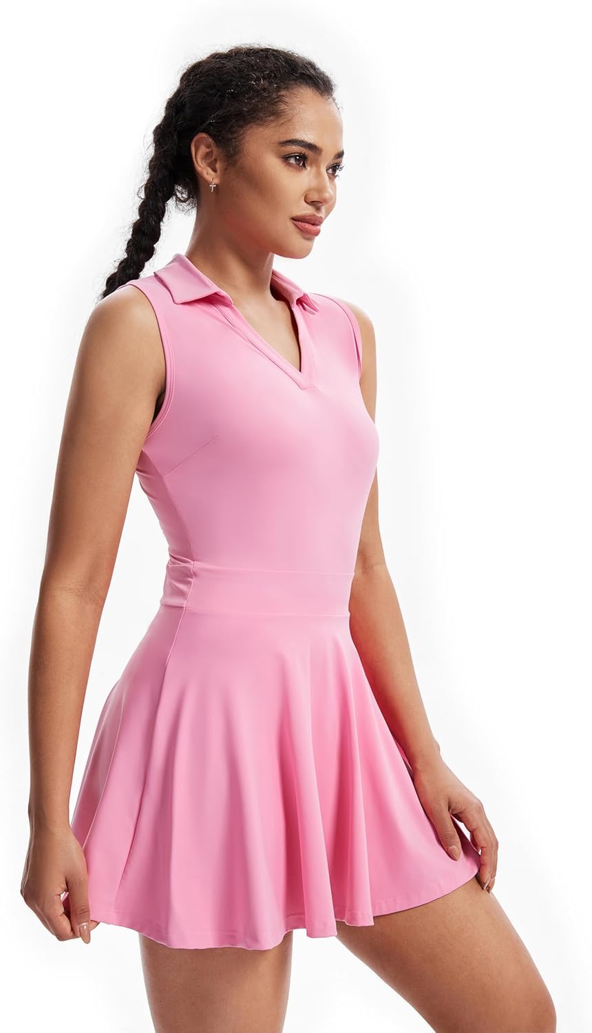 Cute Golf Tennis Dress Workout Athletic Dresses for Women with Shorts Pockets 2 Piece Sets Outfits Summer Clothes
