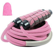 Weighted Jump Rope Nylon Adjustable - Tangle-Free Jump Rope for Women, Men, Kids, and Adults with Foam Handle, Rapid Speed with Ball Bearings, 360° Rotation Jumprope for Fitness, Training and Exercise