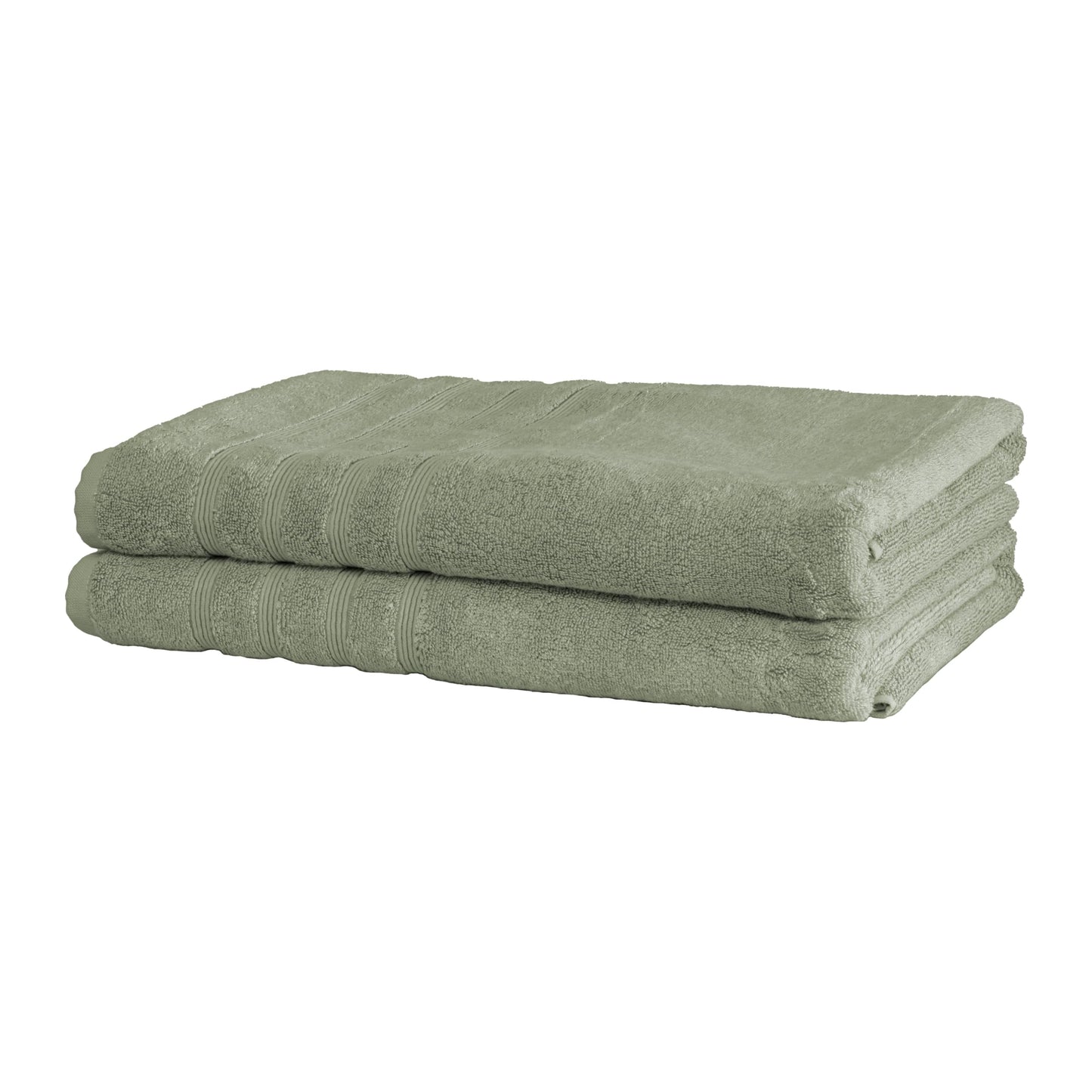 Mosobam Luxury Turkish Set of 2 Bath Towels 30X58 Light Taupe Oversize 700 GSM Bamboo Viscose & Aegean Turkish Combed Cotton