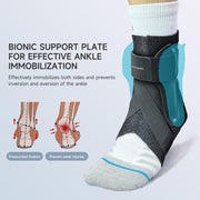 Left Ankle Brace for Women & Men - Ankle Support Sprained Ankle Brace for Achilles,Tendon,Sprain,Injury Recovery,Ankle Support Brace for Running, Basketball, Football (Grey,S,Left)