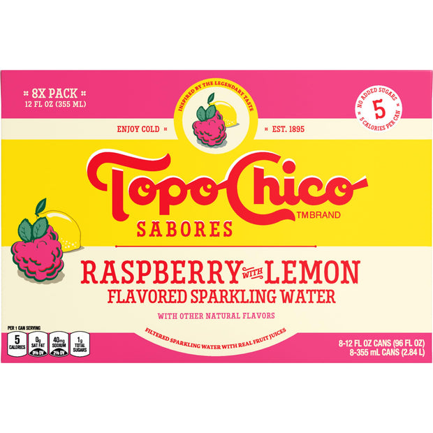 Topo Chico Sabores Tropical Mango 12oz 8pk