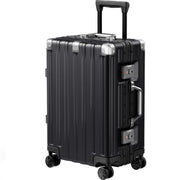 Krute Luggage 28 Inch Aluminum Frame Luggages TSA Lock No Zipper Checked Suitcase with Spinner Wheels PC+ABS Hardshell Lightweight Large Suitcases