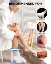 Waterproof Extra Wide Full Leg Cast Cover for Shower with Non-Slip Bottom, Extra Large Watertight Leg Cast Protector for Thigh Foot Ankle Surgery Wounds, Knee Immobilizer/Brace, Walking Boots,Reusable