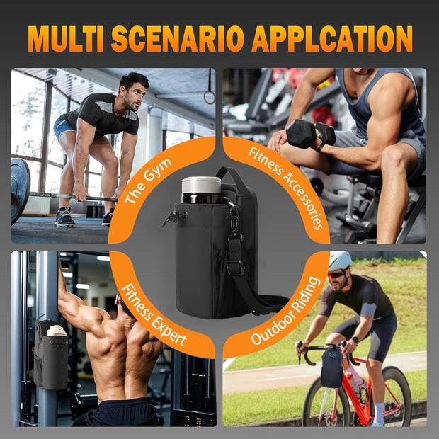 Magnetic Gym Bag for Men and Women Magnetic Bottle Bag with Secure Attachment for Gym, Travel and Workouts Design Keeps Belongings Clean and Organized Fits Water Bottles, Phone Essentials