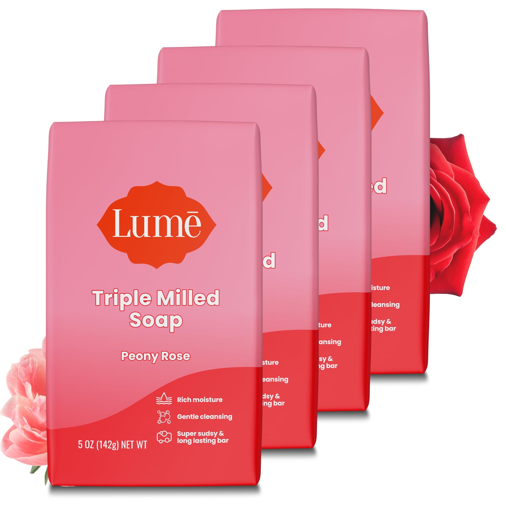 Lume Triple Milled Bar Soap - Rich Moisture & Gentle Cleansing - Paraben Free, Phthalate Free, Skin Safe - 5 ounce (Lavender Sage)