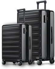 NINETYGO Carry On Luggage 22x14x9 Airline Approved, 20 Inch Luggage with Smooth Spinner Wheels, Lightweight, Hard Shell PC Suitcase Carry-On, Travel Luggage, TSA Approved (Pink, Rhine Basic)