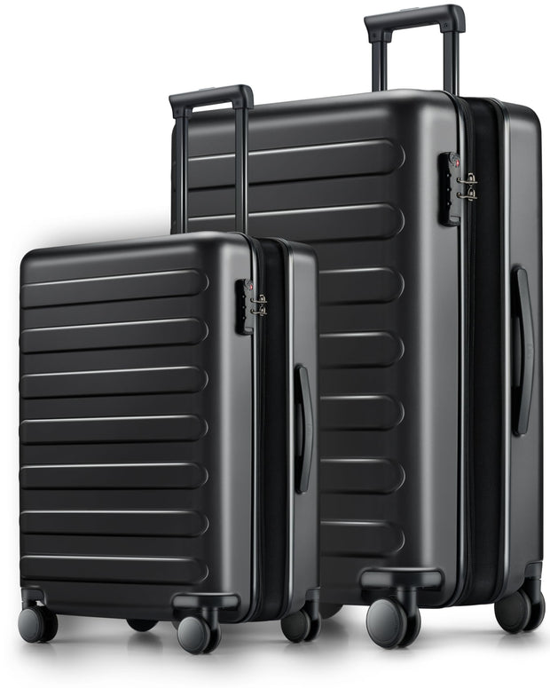 NINETYGO Carry On Luggage 22x14x9 Airline Approved, 20 Inch Luggage with Smooth Spinner Wheels, Lightweight, Hard Shell PC Suitcase Carry-On, Travel Luggage, TSA Approved (Pink, Rhine Basic)