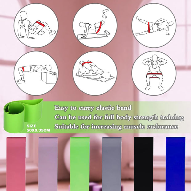 Pilates Essentials Kit for Women, Better Me Pilates Kit for Home Workouts, Pilates Rings Booty Bands for Working Out Glutes Yoga Ball 25cm Figure 8 Resistance Band Yoga Bands for Stretching