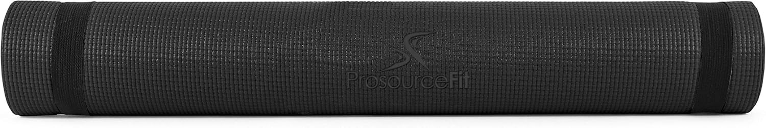 ProsourceFit Classic Yoga Mat 1/8” (3mm) Thick, Extra Long 72-Inch Lightweight Fitness Mat with Non-Slip Grip for Yoga, Pilates, Exercise