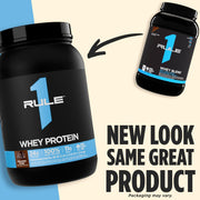 Rule 1 Whey Protein – 24g Fast-Acting Protein from All-Whey Sources with Naturally Occurring EAAs & BCAAs for Workout Recovery or Anytime Use (5 Pounds*, Vanilla Ice Cream)