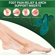 STSVZORR 220 lbs+ High Arch Support Insert Metatarsal Pad Pain Relief Men Women Plantar Fasciitis Insole Orthotic Flat Feet Heel Spur Comfort Standing All Day, Work Boots Shoe Insole