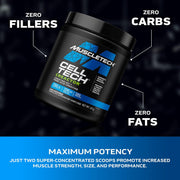 MuscleTech Cell-Tech Creactor Creatine HCl Powder,Post Workout Muscle Builder for Men & Women ,Creatine Hydrochloride + Free-Acid,Unflavored (120 Servings),8.47 oz