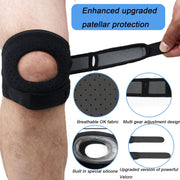 Knee Brace for Women/ Men, 2025 New Upgraded Extended Edition Knee Braces, Adjustable Knee Support, Patellar Tendon Support Strap, Knee Wraps for Pain Relief for Meniscus Tear Knee Pain Arthritis Pain Injury Recoverys(Gray)