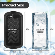 XANGNIER Extra Large Ice Block Mold,4 Pack 9.4lbs Ice Cubes for Cold Plunge or Coolers,Reusable Silicone Ice Molds for Ice Bath Chiller,Big Ice Tray