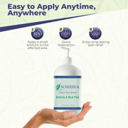 Sombra Warm Pain Relief Gel, Warm Relief for Arthritis and Chronic Pain Pre-Workout Muscle Rub Vegan Formula Free of Artificial Fragrances, Dyes, NSAIDs, Wax, Petroleum, Alcohol - 4oz Jar