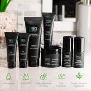 Tiege Hanley Men’s Skin Care Set, Revitalization Routine (System Level 4) – Face Wash, Scrub, Moisturizer, Eye Cream, Serum & Clay Mask for Tired, Dull Skin & Rejuvenation