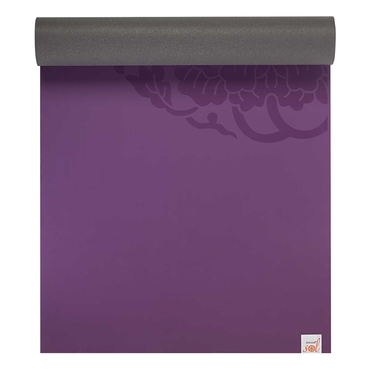 Gaiam Dry-Grip Yoga Mat - 5mm Thick Non-Slip Exercise & Fitness Mat for Standard or Hot Yoga, Pilates and Floor Workouts - Cushioned Support, Non-Slip Coat - 68 x 24 Inches