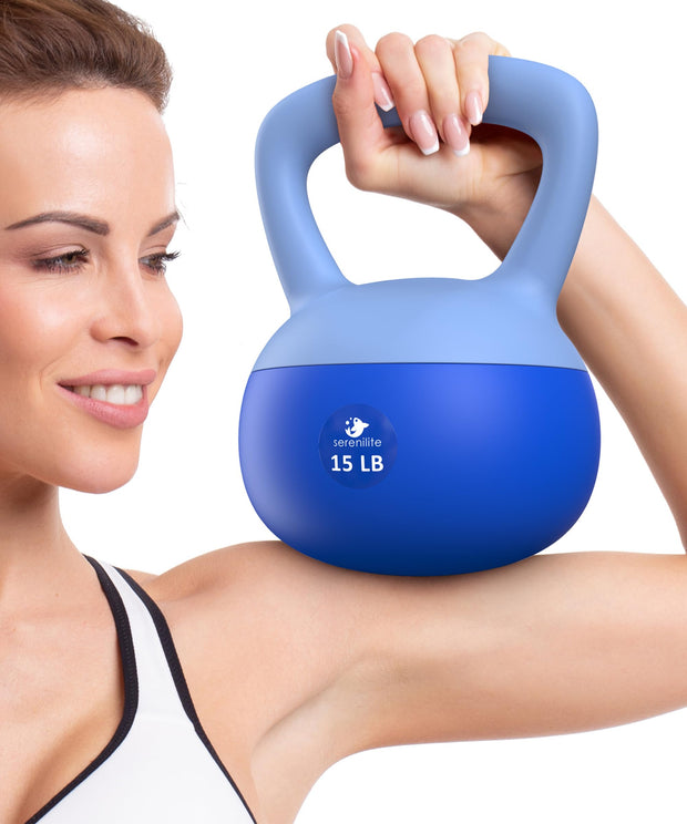 Soft Kettlebells, Serenilite Kettlebell Sets, Kettle Bell Sets for Women & Men, Safe Strength Training Kettlebells, Kettlebell Weights for Home Workouts & More.