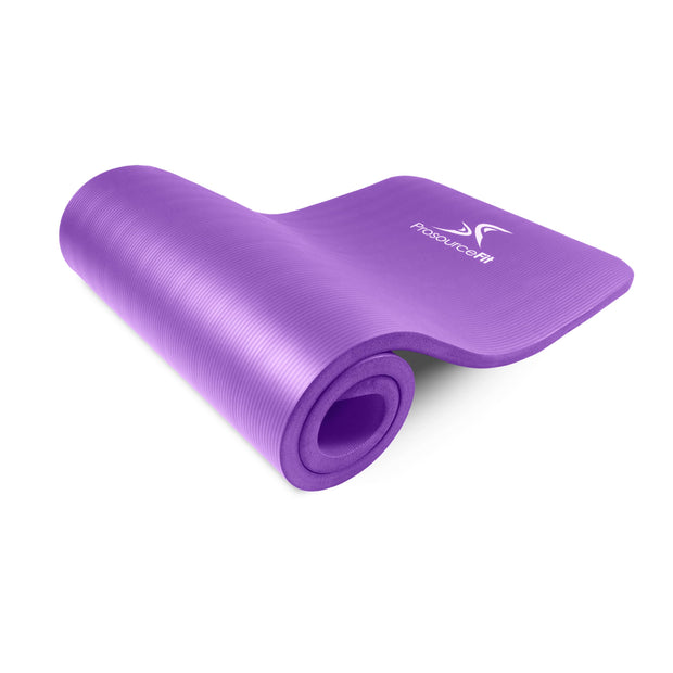 ProsourceFit Extra Thick Yoga and Pilates Mat ½” (13mm), 71-inch Long High Density Exercise Mat with Comfort Foam and Carrying Strap