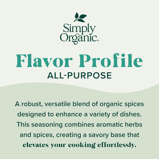 Simply Organic Italian Seasoning, 0.95 Ounce, Organic Herbs, Oregano, Majoram, Thyme, Rosemary, Basil, Sage, Kosher, NonGMO