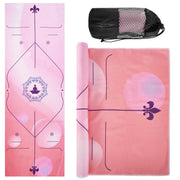 Yoga Towels, Non Slip Hot Yoga Mat Towel with Grip Dots,Super-Absorbent Soft Microfiber Yoga Blanket for Pilates, Fitness and Workout 72inch x 24inch