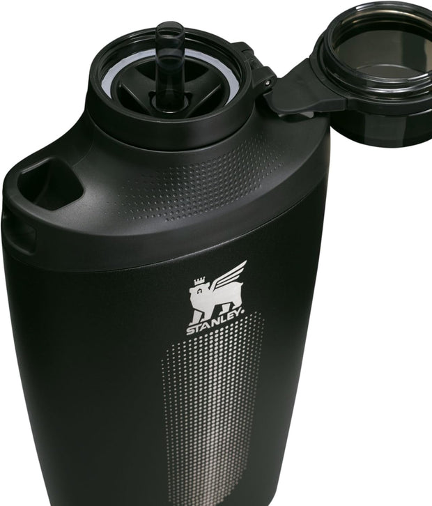 Stanley Cross Bottle 23 oz | Travel Water Bottle with Jacquard Strap | Leakproof Tritan Lid with Removable Straw | Insulated Stainless Steel | BPA-Free | Black