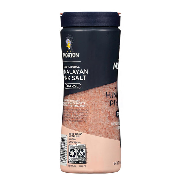 Morton All-Natural Himalayan Pink Salt, Coarse, (17.6 oz), 2-Pack, Perfect for Cooking & Finishing