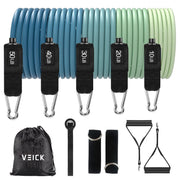 VEICK Resistance Bands, Exercise Bands, Workout Bands, Resistance Bands for Working Out with Handles for Men and Women, Exercising Bands for Fitness Weights Work Out at Home