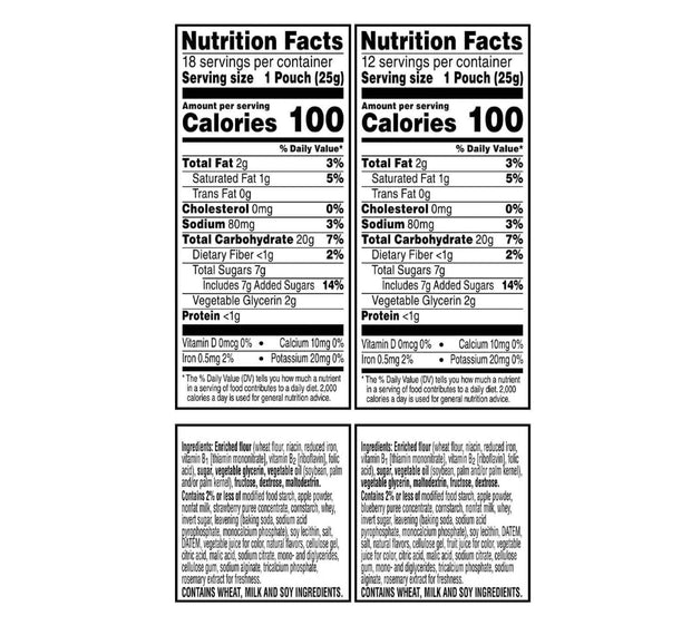 Kellogg K Pastry Crisps Variety Pack, 60 Count – Strawberry & Blueberry, 100 Calorie Snack Bars + MOOCHI Reusable Water Bottle- Custom bundled by MOOCHI