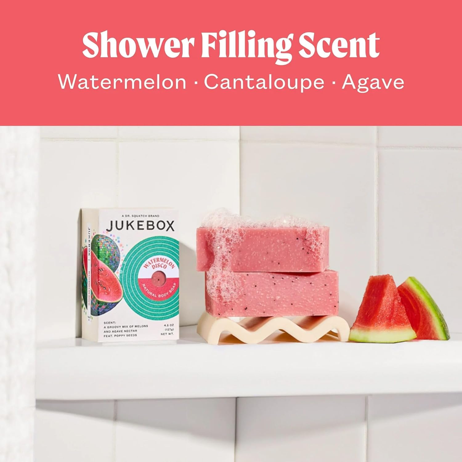 JUKEBOX Soap Sampler Gift Pack- 5 Bar Soaps- Gettin' Figgy With It, Skyy Blue Malibu, Watermelon Disco, That's Limone, Born To Be Wild