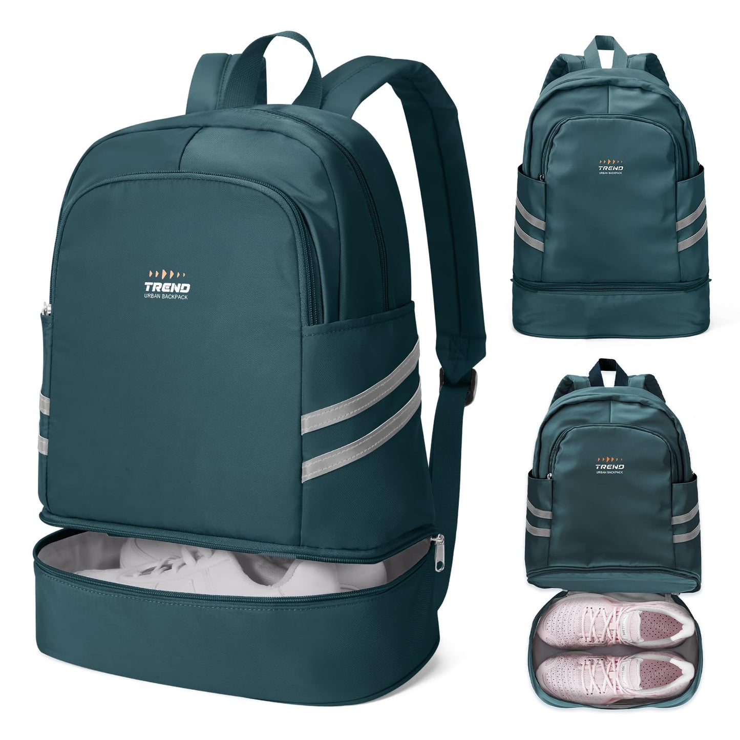 coofay Gym Backpack For Women Waterproof Backpack With Shoe Compartment Lightweight Travel Backpack Sports Backpacks Small Gym Bag