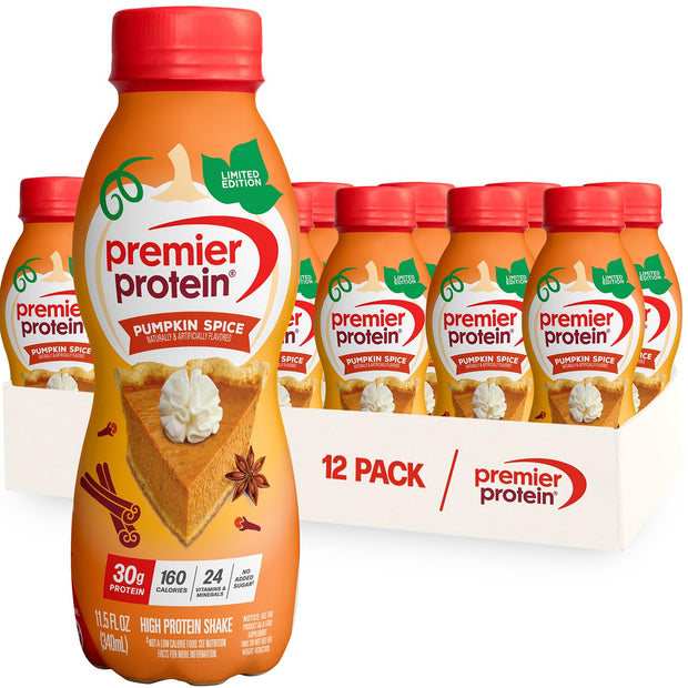 Premier Protein Shake, Chocolate Peanut Butter, 30g Protein, 1g Sugar, 24 Vitamins & Minerals, Nutrients to Support Immune Health, 11.5 Fl Oz, 12 Count