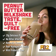 PB2 Performance Peanut Plant Based Vegan Protein Powder | 20g Complete Protein, No Added Sugar, Prebiotic Fiber | Dairy Free, Certified Vegan, Non-GMO, Gluten Free [Peanut w/Madagascar Vanilla, 2LB]