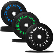 Olympic Bumper Plates Set, 2" Weight Plates for Strength Training & Weightlifting