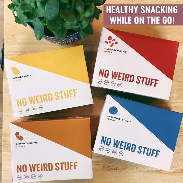 Mammoth Bar Variety Pack – 10 Organic Protein Bars – Prebiotic • Paleo • Gluten Free • Egg Protein • GMO Free • Raw • Premium Nuts