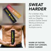 Sports Research® Sweet Sweat Waist Trimmer - Premium Sweat Enhancing Fitness Belt for Women & Men - 5 Adjustable Sizes