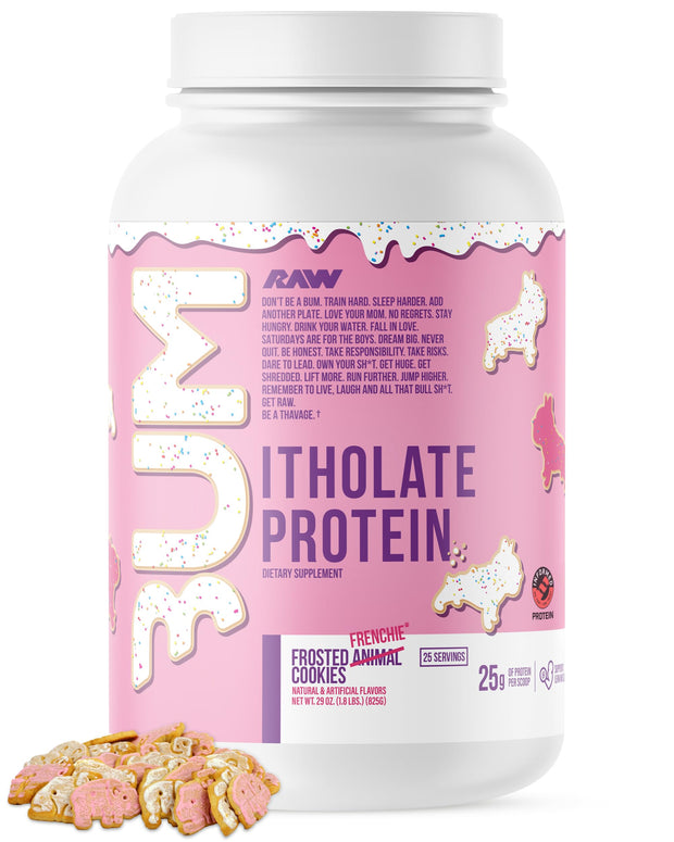 RAW Whey Isolate Protein Powder, Vanilla Oatmeal Cookie (CBUM Itholate Protein) - 100% Grass-Fed Sports Nutrition for Muscle Growth & Recovery - Low-Fat, Low Carb, Naturally Flavored - 25 Servings