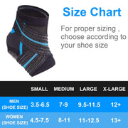 Nvorliy AquaFlex Pro Ankle Sleeve – FSA or HSA Eligible Compression Brace for Swimming, Water Sports, Diving, Surfing, Kayaking & Injury Recovery – for Men & Women